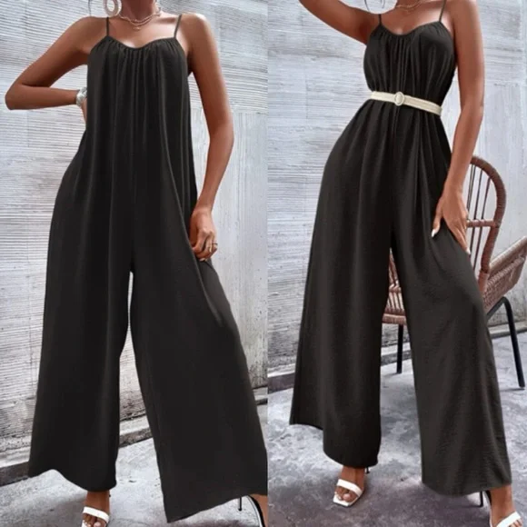 Boho wide leg cami jumpsuit - Picture 9 of 15